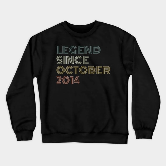 Legend Since October 2014 Crewneck Sweatshirt by Thoratostore